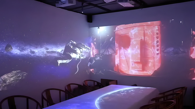 南京沉浸式餐厅投影效果展示