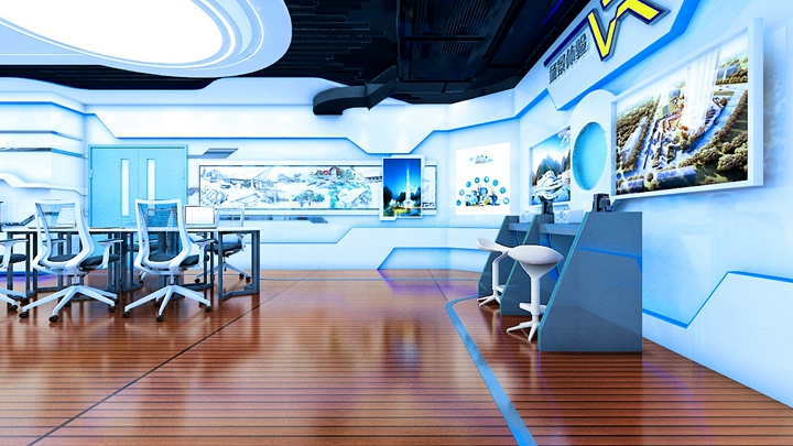 三维展厅设计中的滑轨、VR