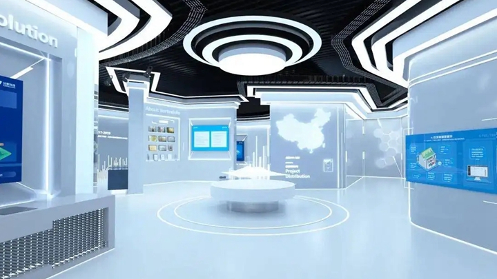 电子科技沙盘在企业展厅中的应用