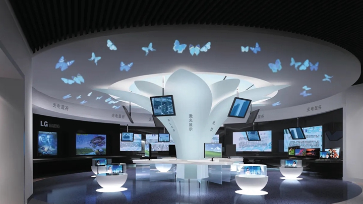 LED大屏在城市智慧展厅的效果展示