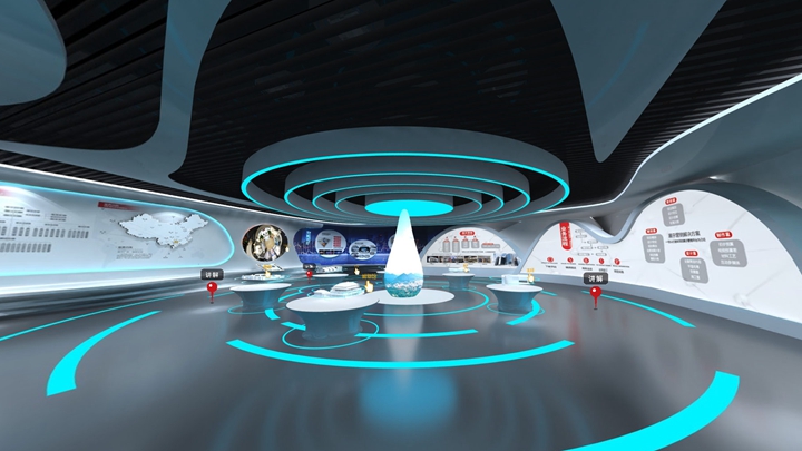 虚拟线上展厅的建模设计效果展示