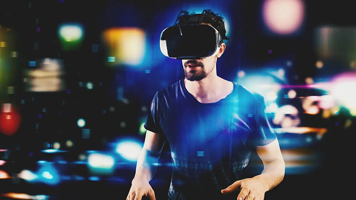 VR虚拟空互动间展示效果