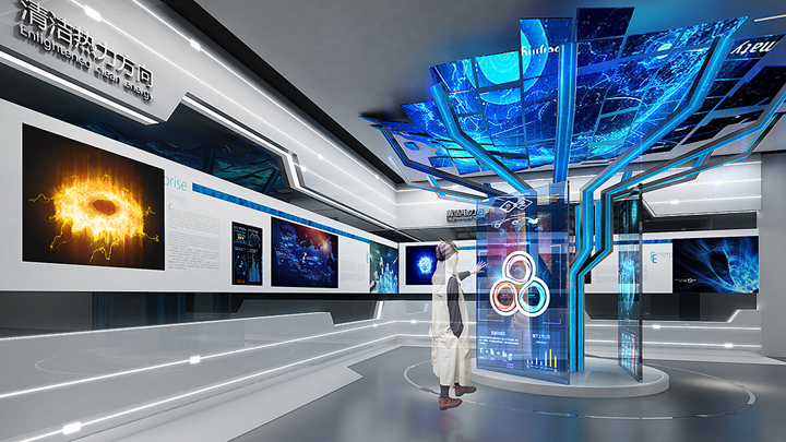 新能源主题数字化展厅设计应用展示效果